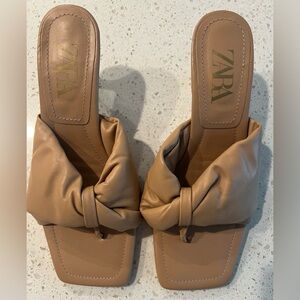 Zara Kitten Heel Fashion Sandal